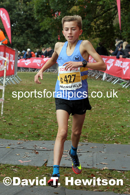 Boys under-13s 2021 National Cross Country Relays, Berry Hill Park, Mansfield. Photo: David T. Hewitson/Sports for All Pics